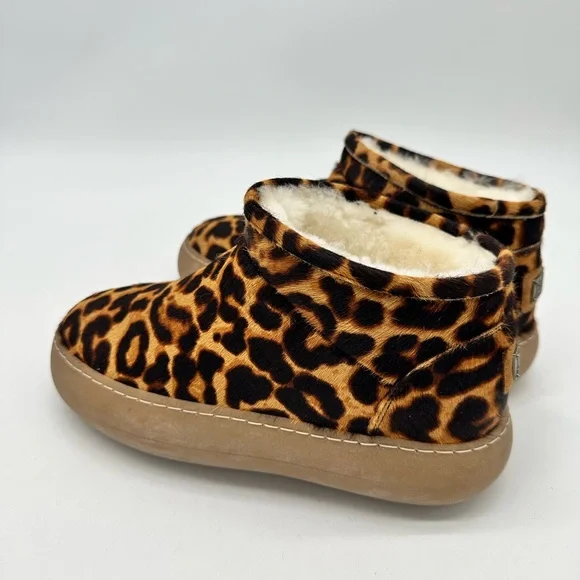 Australia Luxe Collective Pisces Leopard Print Ankle Boots Size 8 NWT - Picture 4 of 7